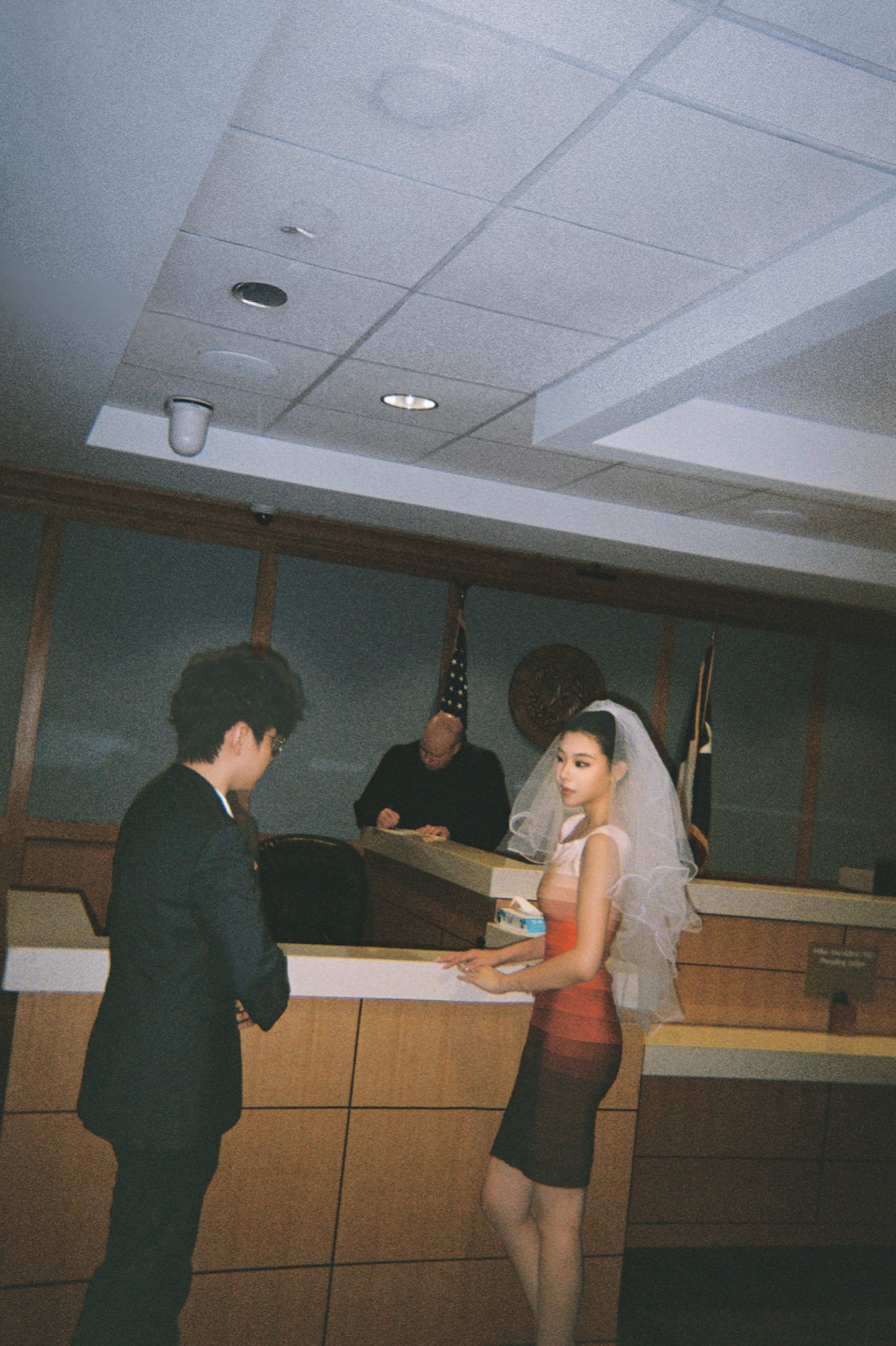 Courthouse elopement ceremony
